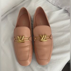 LOUIS VUITTON MONOGRAM UPPERCASE LOAFERS